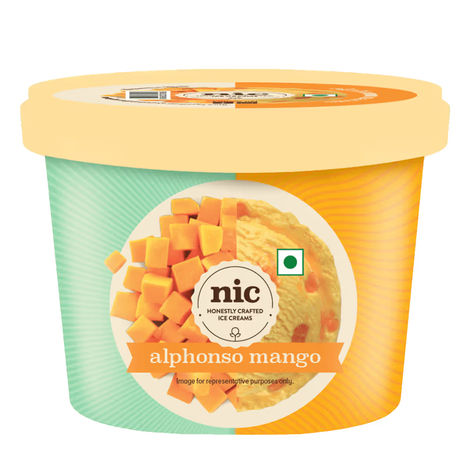 NIC Alphonso Mango Ice Cream Tub