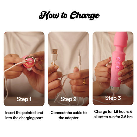 Bold Care Rhythm 20 Modes 360 Movable Head Flexible Wand | 1 Year Warranty