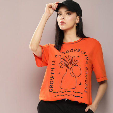 Dillinger Women's T-shirt | WMNCR388ORG | Orange - S