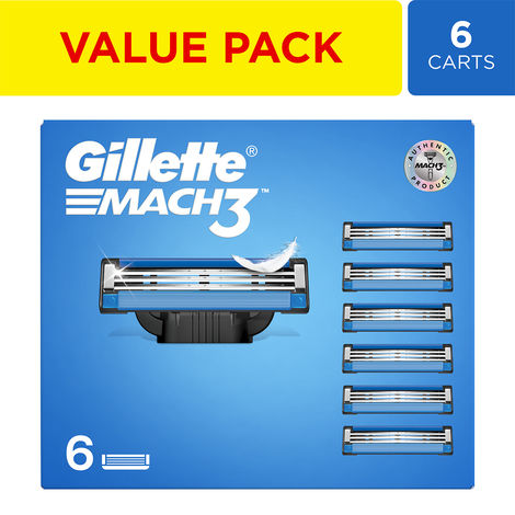 Gillette Mach3 Shaving Blades For Men (6 Cartridges)