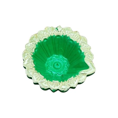 Multicolor Varnika Diya | Multicolour | Pack Of 12 | Designer Clay Diya | DiaCraft