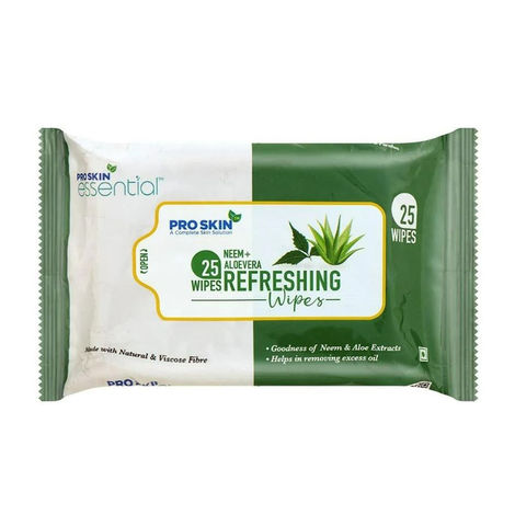 Pro Skin Refreshing Wipes - Neem & Aloe Vera | 25 Pulls Per Pack