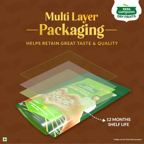 Tata Sampann 100% Iranian Pistachios Roasted & Salted