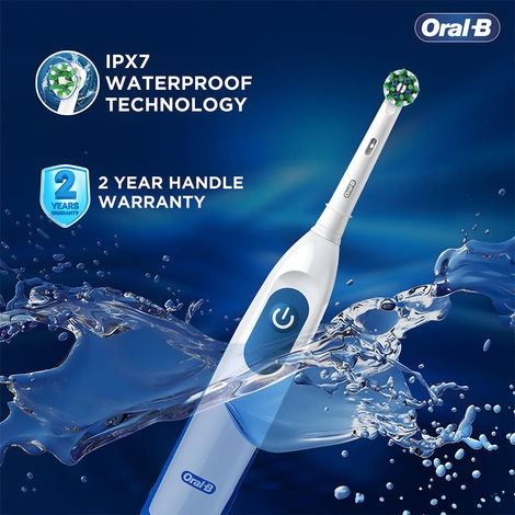 Oral-B Pro Expert Battery Operated With Replaceable Brush Head Electric Toothbrush (White)