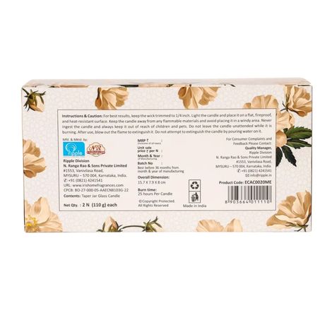 IRIS Musk Elixr Taper Jar Candles | Aroma Candles