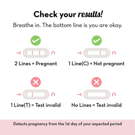 Plush Preg-Oh! Midstream Pregnancy Test Kit Rapid One Step Home Test 99% Accuracy