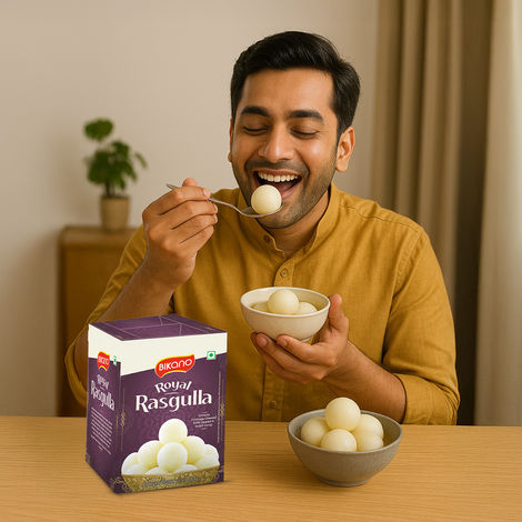 Bikano Royal Rasgulla | Soft & Spongy Bengali Sweet | Made with Premium Ingredients
