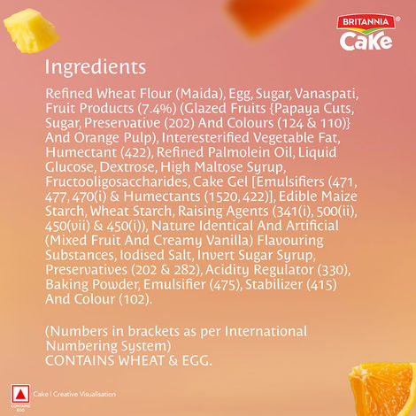 Britannia Gobbles Bar Cake - Fruity Fun