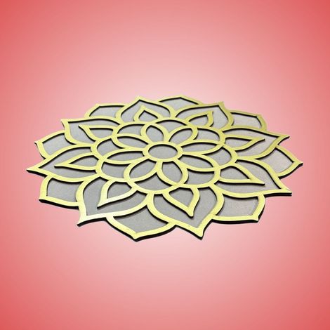 Rangoli Stencil Radiance Mdf | 4 X 4 Inch | DiaCraft