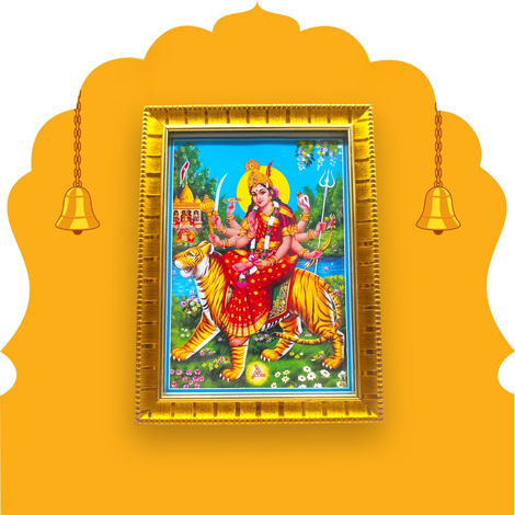 Svasti Durga Deity Photo | Multicolor - One Size