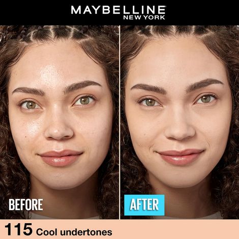 Maybelline New York Fit Me Matte + Poreless Liquid Foundation With Spf, 115 Ivory