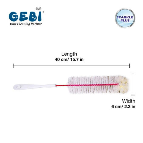Gebi Bottle Brush With Sponge | Assorted