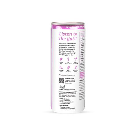 Tribe Kombucha Lavender Naturally Sparkling Probiotic Super Drink | Gut Friendly