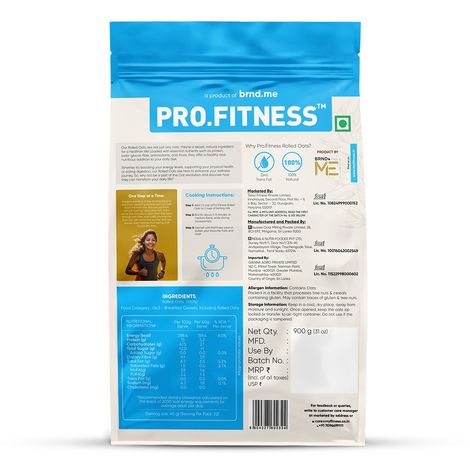 Pro.Fitness 100% Natural Rolled Oats | From makers of MyFitness Peanut Butter
