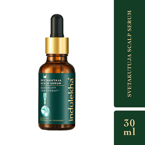 Indulekha Svetakutuja Dandruff Treatment Scalp Serum |Ayurvedic serum for dandruff treatment