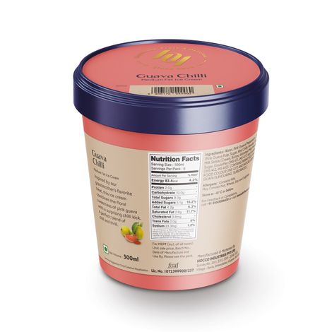 Huber & Holly Guava Chilli Ice Cream Tub