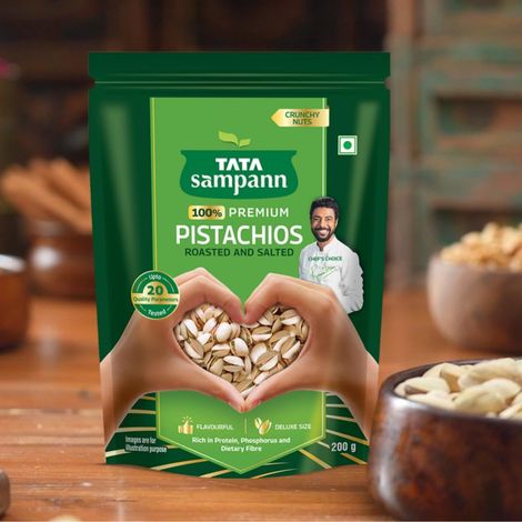 Tata Sampann 100% Iranian Pistachios Roasted & Salted