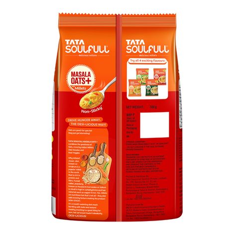 Tata Soulfull Masala Oats+ | Tomato Twist | 25% Millets | Real VEGgies