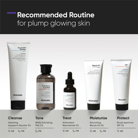 Minimalist 5% Marula Oil Face Moisturizer Cream based Nourishing & Hydrating For Men & Women