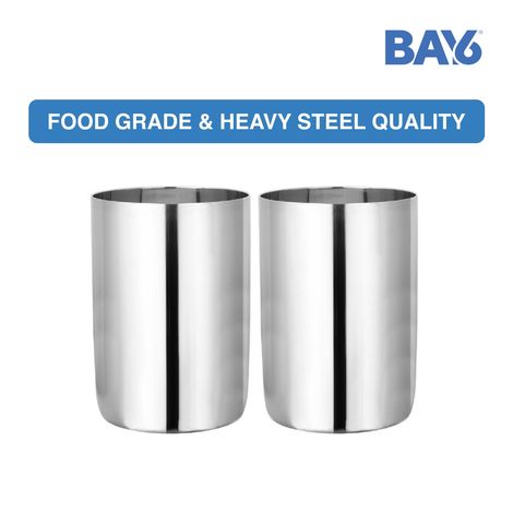 BAY6 Steel Amrapalli Glass Set - 300 ml - (4pc)
