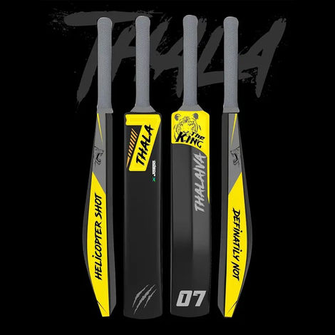 Jaspo Thala Cricket bat Hard Plastic Tennis Cricket Full Size Bat (35 x 4.5 inch) - Thala