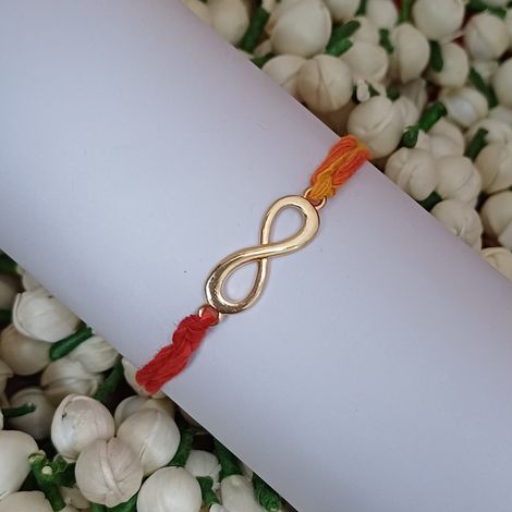 Gullak Auspicious Symbols With Colourful Mauli Rakhi - Festive Rakhi | Assorted Designs