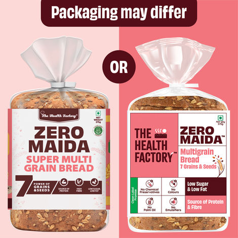 The Health Factory Zero Maida Multigrain Bread | Clean Label - Not Brown