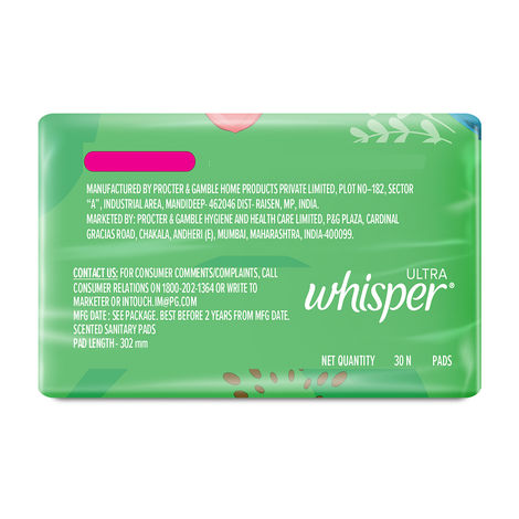 Whisper Ultra Clean XL+ Sanitary Pads