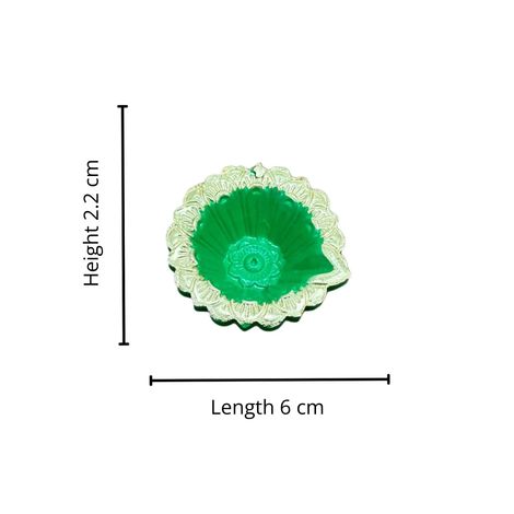 Multicolor Varnika Diya | Multicolour | Pack Of 12 | Designer Clay Diya | DiaCraft