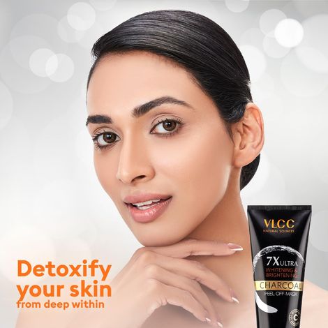 VLCC 7X Ultra Whitening & Brightening Charcoal Peel Off Mask