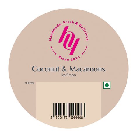 Huber & Holly Coconut And Macaroons Ice Cream Tub