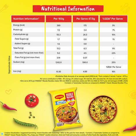 Maggi Double Masala Instant Noodles