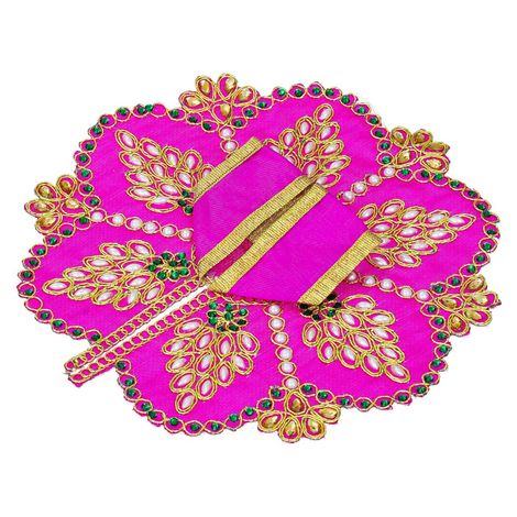 Floral Decorative Laddu Gopal Dress for Idol (Size 4) Krishna Costume | Krishna Janmastami Special (Ecraftindia)