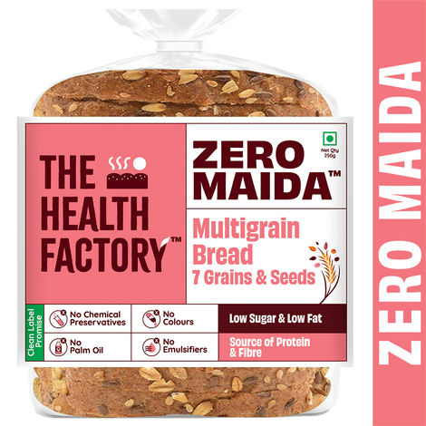 The Health Factory Zero Maida Multigrain Bread | Clean Label - Not Brown