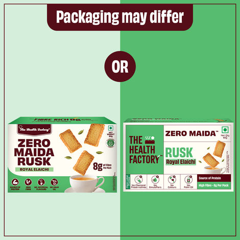 The Health Factory Zero Maida Rusk - Royal Elaichi