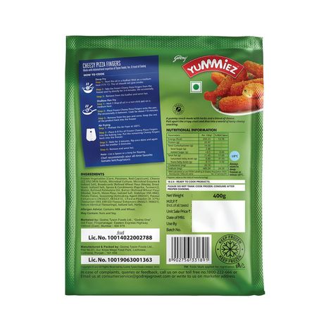 Yummiez Veg Cheese Fingers Pouch
