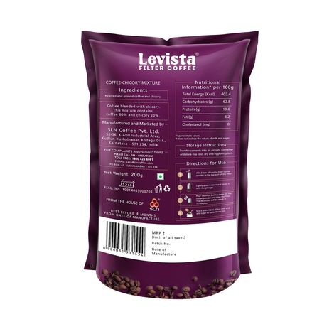 Levista Roast & Ground Filter Coffee 80:20