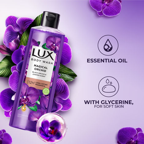 LUX Shower Gel| Black Orchid Fragrance & Juniper Oil Bodywash