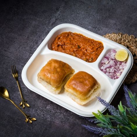 Naturepac Bagasse Plate Square 10 Inch 3cp | 25 Pcs