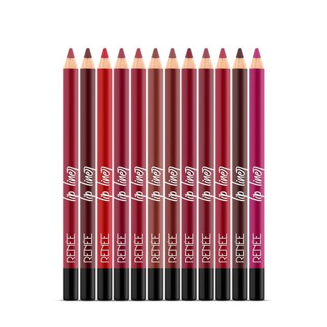 Renee Define Matte Lip Liner | Set of 12