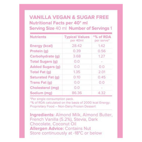 MINUS THIRTY Vanilla Mini Stick Vegan & Sugar Free