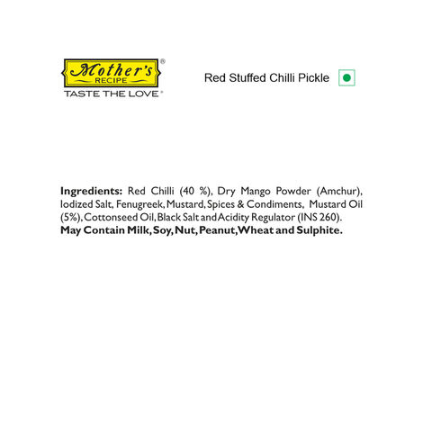 Mother's Recipe Pickle - Red Stuffed Chilli