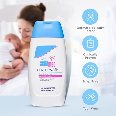 Baby Sebamed Gentle Wash | pH 5.5 | Baby Body Wash | Soap Free | Tear Free