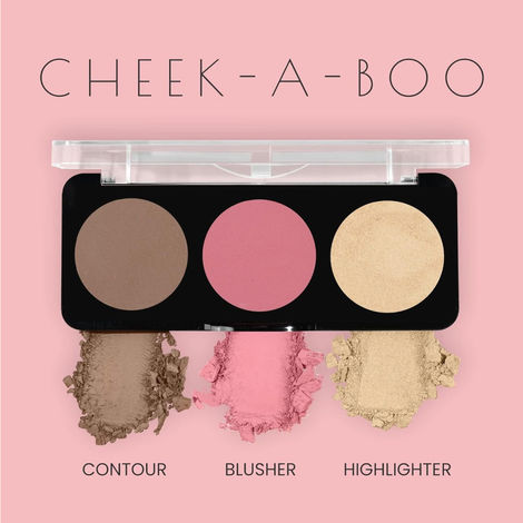 Swiss Beauty Cheek-A-Boo 3 In One Blusher Contour And Highlighter - 2