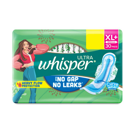 Whisper Ultra Clean XL+ Sanitary Pads