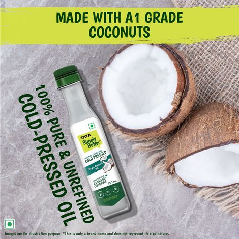 Tata Simply Better Virgin Coconut Cold Pressed Oil | Pure & Unrefined Oil