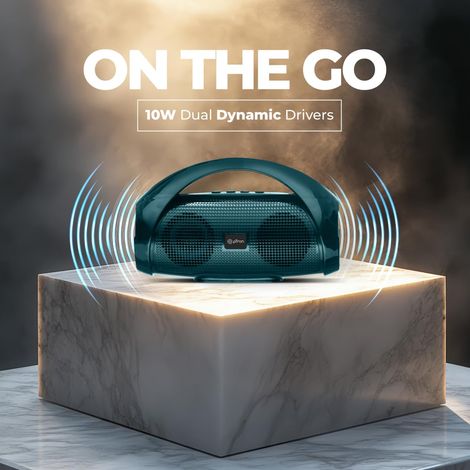 pTron Fusion Go 10W Portable Bluetooth Speaker | 6H Playtime & TWS Pairing - Forest Green