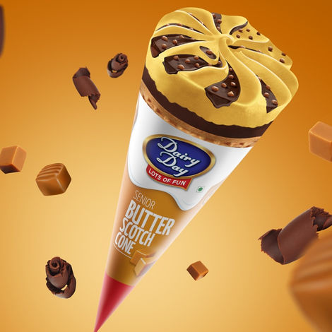 Dairy Day Butterscotch Ice Cream Cone