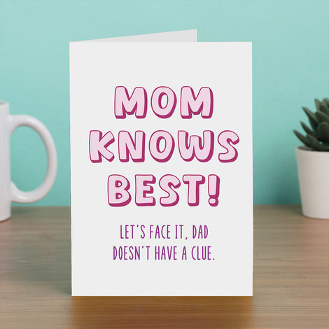 Happy Mail Mom Knows Best Card