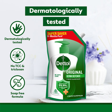 Dettol Original Hand Wash Refill| 99.99% Germ Protection